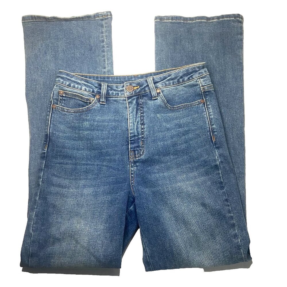 Soft Surroundings Jeans Womens 8 Bootcut Stretch Denim Medium Wash Classic Fit